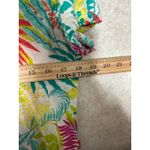 Fresh Produce Tunic Top Womens Large USA Made Floral Tropical Print Short Sleeve Photo 4