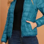 Allegra K  Bright Blue Packable Puffer Jacket Photo 4