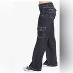 Ymi  Black Pants with White Low-Rise Skater Size 7 Photo 11