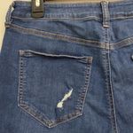 SO  womens high rise curvy midi destress jeans shorts size 13 Photo 5