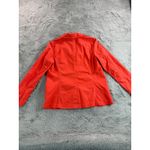 Talbots Women's Orange Utility Jacket Size L Button Front Long Sleeve Pockets Photo 2