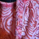 Miken Red, Orange & Blue Swirl Pattern Braided Racerback Swim Cover Up Size XL Pink Photo 5