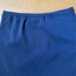 Susan Graver Pencil Skirt M Navy Side Zip Career Work Boss Classic Knee Uniform Photo 4