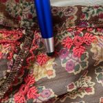 Raga Red Brown Paisley Floral Tunic Mini Dress Photo 80