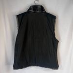 Blassport Reversible Faux Fur & Faux Leather Puffy Vest Size Large Boho Gray Photo 3