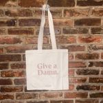 Mate the Label New NWT  Beige Organic Cotton Mauve Give A Damn Tote Bag Women's Photo 1