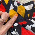 Black, Red, and Yellow Samakaka Multicolor African Ankara Skirt Size 16 Photo 1