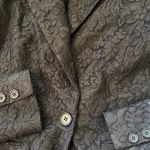 Alice + Olivia  Black Lace Blazer XS Single Button Notched Collar Lined Ethereal Photo 5