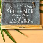 Myra Bag Gray Canvas & Leather Crossbody / Shoulder Bag – Sel de Mer Paris Print Photo 4