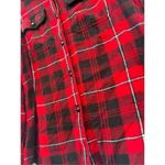 CHAPS  Red And Black Plaid Button Up Shirt Woman’s Large Photo 2