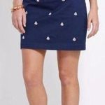 Vineyard Vines Navy Embroidered Sail Boat Skirt Size 10 Photo 0