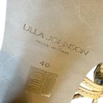 Ulla Johnson  Cora High Heel Ankle Strap Sandals Seashell Leather Size 40 9.5 Photo 14