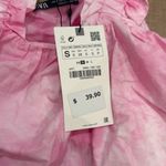 ZARA  Ruffle Tie Dye Poplin Tank Top Photo 4