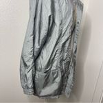 Vintage 80s Lightweight Jacket Shimmer Silver Tudor Court Mid Length Size Medium Photo 4