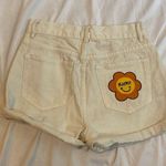 156 BY PACSUN White Shorts Orange playboy bunny Logo and Flower Size 25 Photo 1