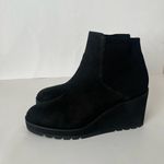 Eileen Fisher Adele wedge leather ankle boots black 9.5 Photo 5