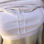 Fabletics  Polka Dot Ryan Midi Sports Bra Top Ruched Sides Women's Size Medium Photo 3