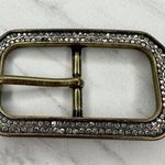 Rhinestone Studded Gold Tone Belt Buckle Photo 0