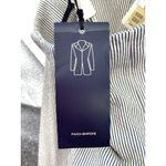 Piazza Sempione NWT  Audrey Crop Pants Seersucker Gray‎ Stripe Cigarette Pant 14 Photo 9