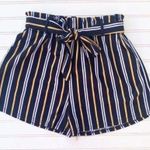Striped Black and Gold Women's Shorts Photo 0