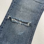 ALLSAINTS Serene Destroy Kick Flare Jeans Size 25 Distressed Raw Hem Blue Denim Photo 9