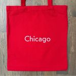 Outdoor Voices NWT Chicago Cotton Tote Bag in Red and Pink Photo 2