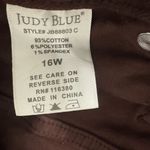 Judy Blue Espresso Brown High Waisted Raw Hem Flare Tummy Control Jeans 16W Photo 8