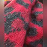 Maje  kolette leopard animal print crewneck burgundy mohair blend sweater 1 - S Photo 6