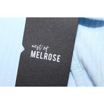 Tilly's NWT Womens West of Melrose  Button Up Tank Top ST7779 Blue Crop Top Size L Photo 4