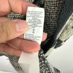 Lucky Brand  Cardigan L Black Beige Aztec Southwest Boho Festival Open Front Cozy Photo 2