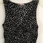 Forever 21  sleeveless bow embellished front dot print dress L Photo 1
