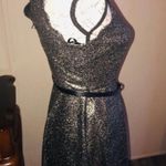 Iz Byer NWT  Size 5 black dress with gold Photo 7