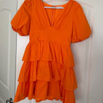 Vestique  Orange Dress Mini Photo 0