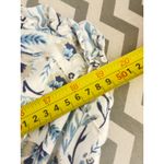 Universal Thread Blue Floral Ruffle Dress | Cotton Linen Blend | Size M Size M Photo 5