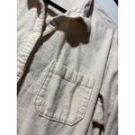 Old Navy  The Boyfriend Shirt Beige Speckled Button Down Long Sleeve Women's XL Photo 4
