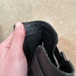 Franco Sarto Black Ankle Chunky Heel Buckle Leather Booties Boots Women Size 6M Photo 5