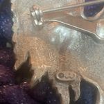 JJ Jonette Jewelry Vintage Rooster Brooch Pin Pewter Signed Painted Farm Country Photo 3