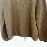 Love Tree 1/4 zip Green & black fuzzy sweater size large with kangaroo pouch Photo 2