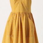 Anthropologie Anthro Girls From Savory Mustard Bandanna Dress Photo 0