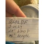 AGOLDE QUINN HI RISE MINI SKIRT Medium Wash RAW CUT HEM 27 Photo 9