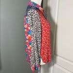 Natural Life Button Down Shirt Floral Patchwork Print Long Sleeve XS Photo 6