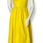 Forever 21 NWT Sundress Yellow Bright Strappy FLAW Criss-Cross Back Backless XS Photo 0