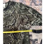 H&M  Snakeskin Print Long Sleeve Mini Dress Size 8 Animal Print‎ Western Boho Photo 5