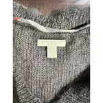 Burberry  Brit Brown Gold Mohair Silk Blend V Neck Long Sleeve Knit Sweater $495 Photo 12