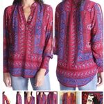 Kut From The Kloth Kut from‎ the Kloth Womens Blouse Cold Shoulder Cottage Floral Size Small Office Photo 1