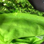 Charlotte Russe Neon Green with Sequin Tank Top XS Photo 7