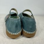 On Foot blue leather mary jane flats. Size 39 Photo 5