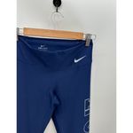 Nike Dri-fit Blue Power Victory Tight Leggings Just Do it Womens Size Small Photo 3