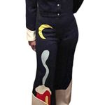 70s Jim N Me Pants Suit Two Piece Flared Christmas Holiday Snow Winter Unique 7 Size undefined Photo 7