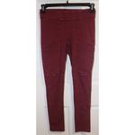Rae Mode Burgundy Moto Leggings Red Size M Photo 3